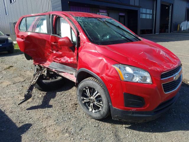 CHEVROLET TRAX LS 2015 with VIN 3GNCJKSB7FL189172 - Photo from auction