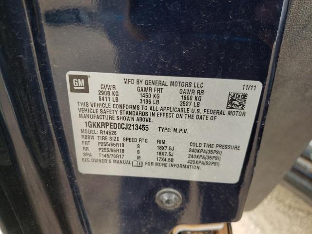 Photo 10 from auction – 2012 GMC ACADIA SLE with VIN 1GKKRPED0CJ213455