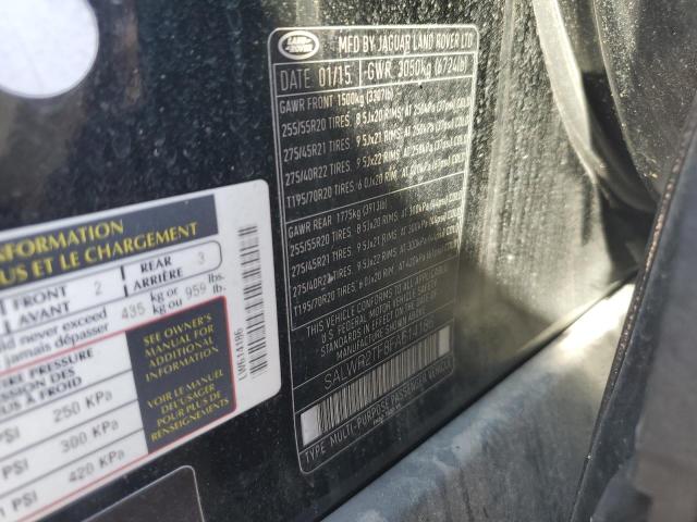 Photo 10 from auction – 2015 LAND ROVER RANGE ROVE with VIN SALWR2TF8FA614186