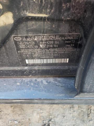 Photo 10 from auction – 2012 HYUNDAI SONATA GLS with VIN 5NPEB4AC0CH483853