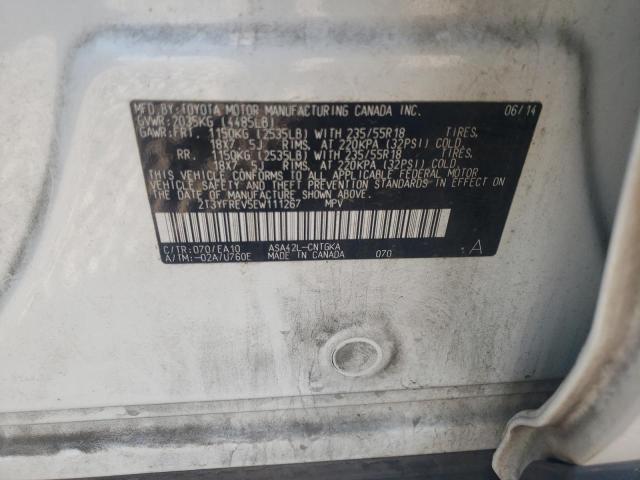 Photo 10 from auction – 2014 TOYOTA RAV4 LIMIT with VIN 2T3YFREV5EW111267