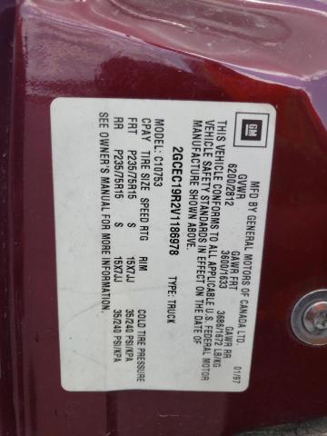 Photo 10 from auction – 1997 CHEVROLET GMT-400 C1 with VIN 2GCEC19R2V1186978