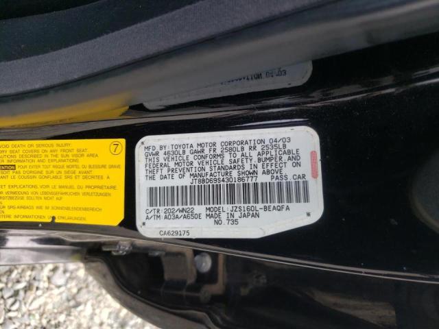 Photo 10 from auction – 2003 LEXUS GS 300 with VIN JT8BD69S430186777