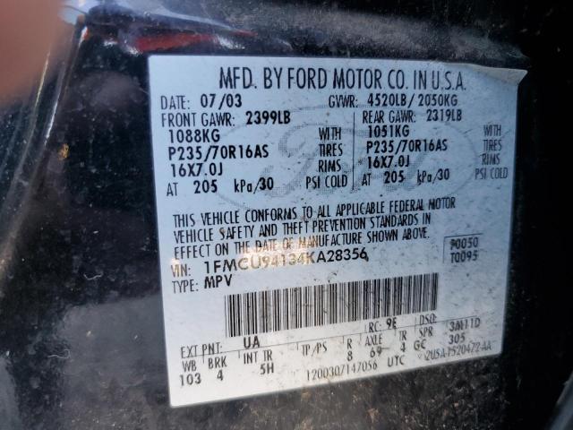 Photo 10 from auction – 2004 FORD ESCAPE LIM with VIN 1FMCU94134KA28356