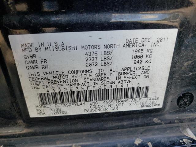 Foto 10 de la subasta – 2012 MITSUBISHI GALANT ES con VIN 4A32B3FF9CE014113