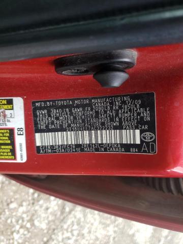 Photo 10 from auction – 2010 TOYOTA COROLLA BA with VIN 2T1BU4EE7AC322232
