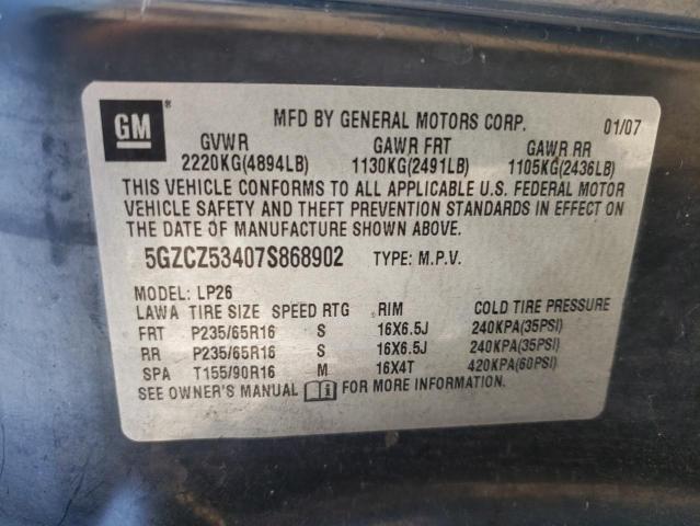 Photo 10 from auction – 2007 SATURN VUE with VIN 5GZCZ53407S868902