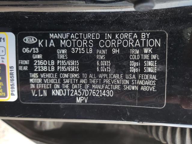 Photo 10 from auction – 2013 KIA SOUL with VIN KNDJT2A57D7621430