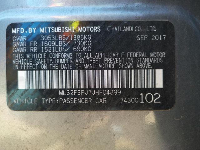 Photo 10 from auction – 2018 MITSUBISHI MIRAGE G4 with VIN ML32F3FJ7JHF04899