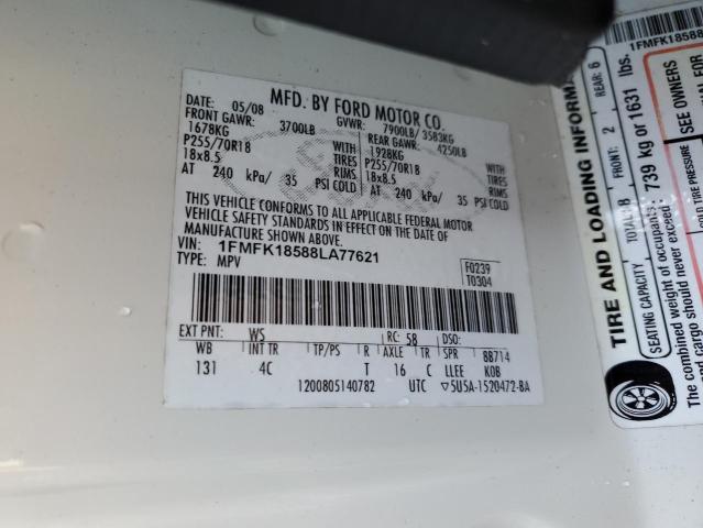 Photo 10 from auction – 2008 FORD EXPEDITION with VIN 1FMFK18588LA77621