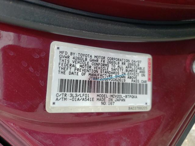 Photo 10 from auction – 1997 LEXUS ES 300 with VIN JT8BF22G8V0062619