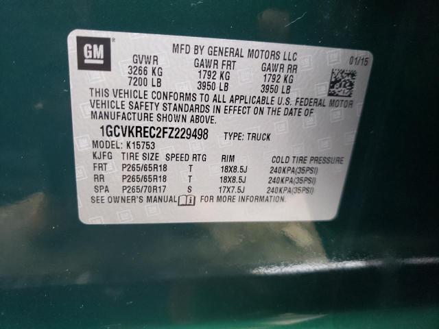 Photo 10 from auction – 2015 CHEVROLET SILVERADO with VIN 1GCVKREC2FZ229498