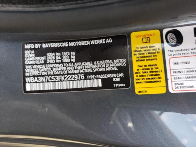Photo 10 from auction – 2015 BMW 428 I with VIN WBA3N7C53FK222976
