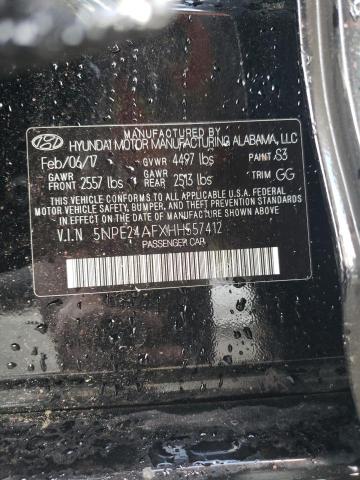 Photo 10 from auction – 2017 HYUNDAI SONATA SE with VIN 5NPE24AFXHH557412