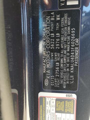 Photo 10 from auction – 2015 KIA K900 with VIN KNALU4D41F6026695