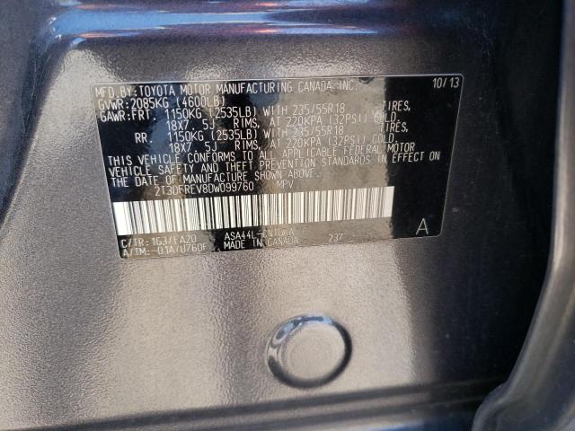 Photo 10 from auction – 2013 TOYOTA RAV4 LIMIT with VIN 2T3DFREV8DW099760