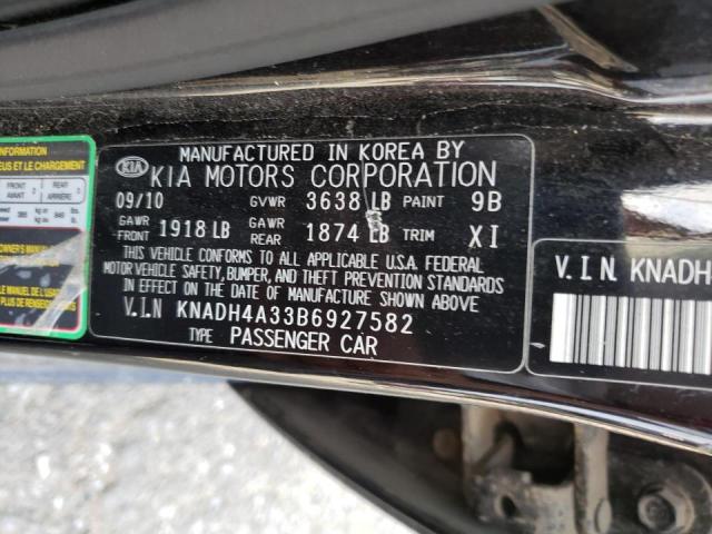 Photo 10 from auction – 2011 KIA RIO BASE with VIN KNADH4A33B6927582