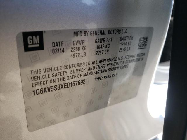 Photo 10 from auction – 2014 CADILLAC CTS VSPORT with VIN 1G6AV5S8XE0167692
