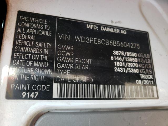Photo 10 from auction – 2011 MERCEDES-BENZ SPRINTER 2 with VIN WD3PE8CB6B5604275