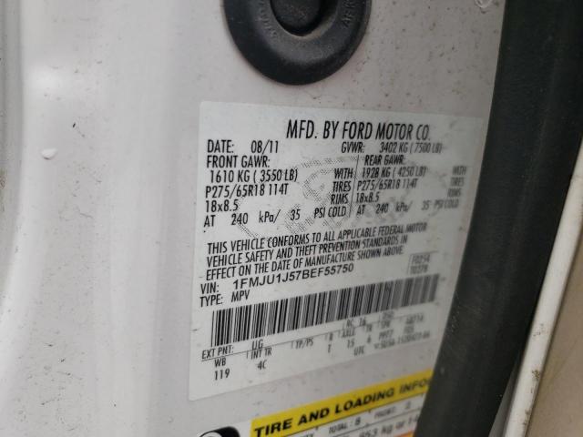 Photo 10 from auction – 2011 FORD EXPEDITION with VIN 1FMJU1J57BEF55750