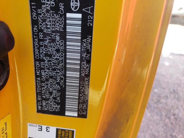 Foto 10 de la subasta – 2012 TOYOTA SCION TC con VIN JTKJF5C73C3027830