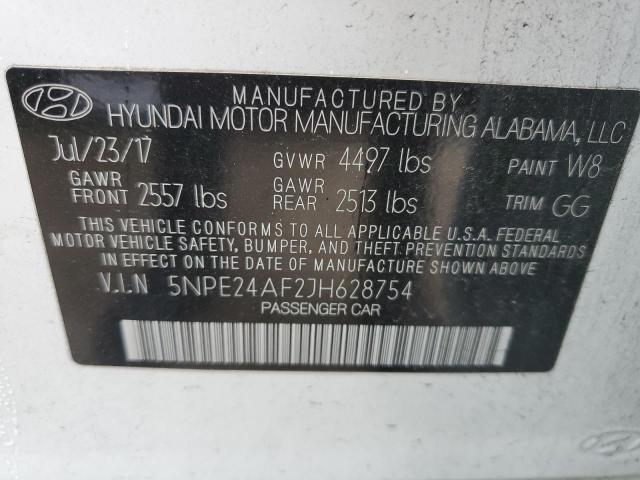 Photo 10 from auction – 2018 HYUNDAI SONATA SE with VIN 5NPE24AF2JH628754