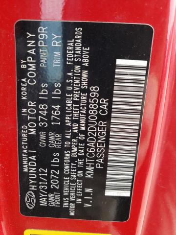 Photo 10 from auction – 2013 HYUNDAI VELOSTER with VIN KMHTC6AD2DU088598