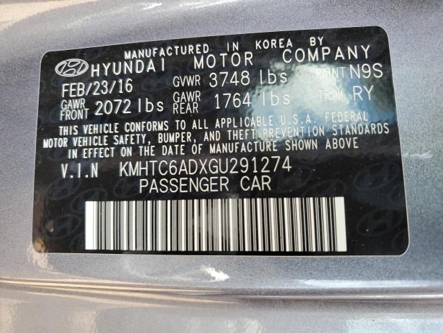 Photo 10 from auction – 2016 HYUNDAI VELOSTER with VIN KMHTC6ADXGU291274