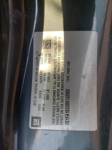 Photo 10 from auction – 2013 CHEVROLET CAMARO LS with VIN 2G1FA1E33D9122002