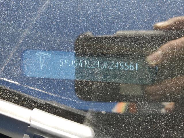 Photo 10 from auction – 2018 TESLA MODEL S with VIN 5YJSA1E21JF245561