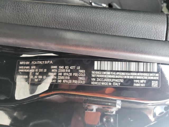 Photo 10 from auction – 2018 JEEP RENEGADE L with VIN ZACCJABBXJPH43792