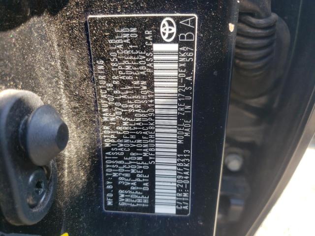 Photo 10 from auction – 2019 TOYOTA COROLLA L with VIN 5YFBURHE8KP901417