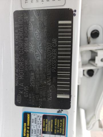 Photo 10 from auction – 2016 KIA CADENZA LU with VIN KNALN4D70G5207107
