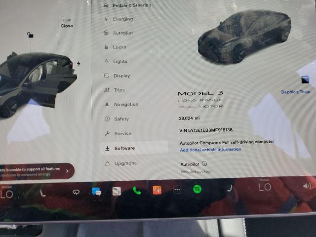 Photo 8 from auction – 2021 TESLA MODEL 3 with VIN 5YJ3E1EB3MF918136