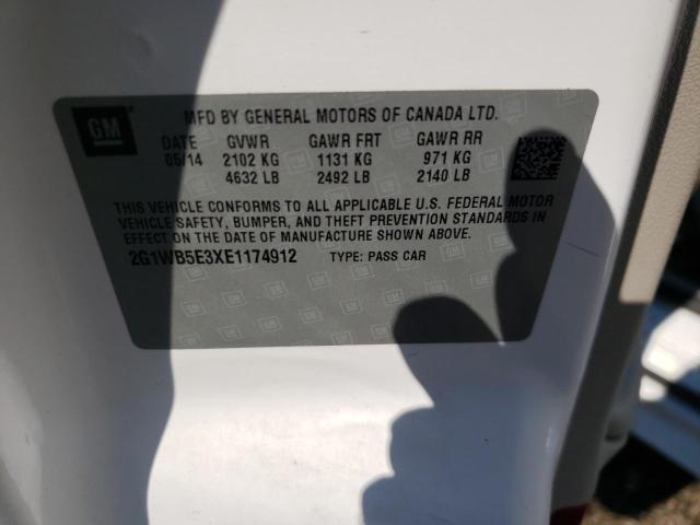 Photo 10 from auction – 2014 CHEVROLET IMPALA LIM with VIN 2G1WB5E3XE1174912