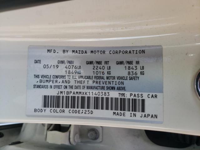 Photo 10 from auction – 2019 MAZDA 3 PREFERRE with VIN JM1BPAMMXK1140383