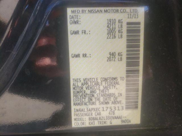 Photo 10 from auction – 2014 NISSAN ALTIMA 2.5 with VIN 1N4AL3APXEC175313