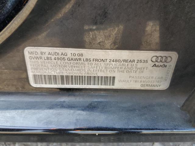Photo 10 from auction – 2009 AUDI A4 2.0T QU with VIN WAULF78K89N033142