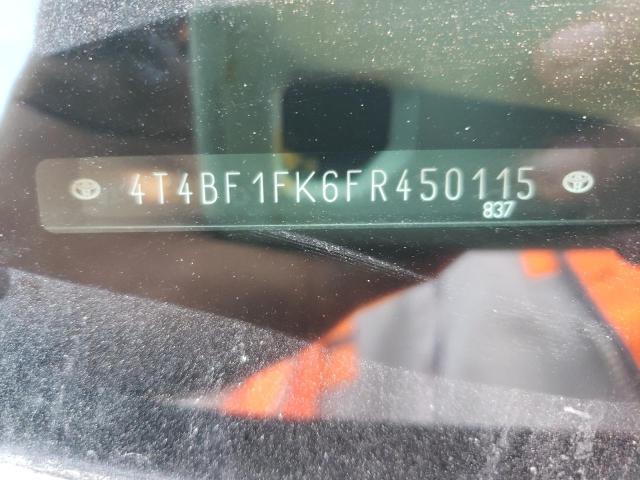 Photo 10 from auction – 2015 TOYOTA CAMRY LE with VIN 4T4BF1FK6FR450115