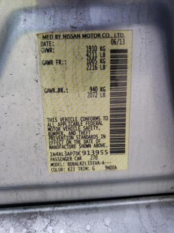 Photo 10 from auction – 2013 NISSAN ALTIMA 2.5 with VIN 1N4AL3AP7DC913955