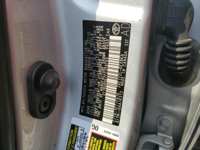 Photo 10 from auction – 2015 TOYOTA COROLLA L with VIN 2T1BURHE7FC359703