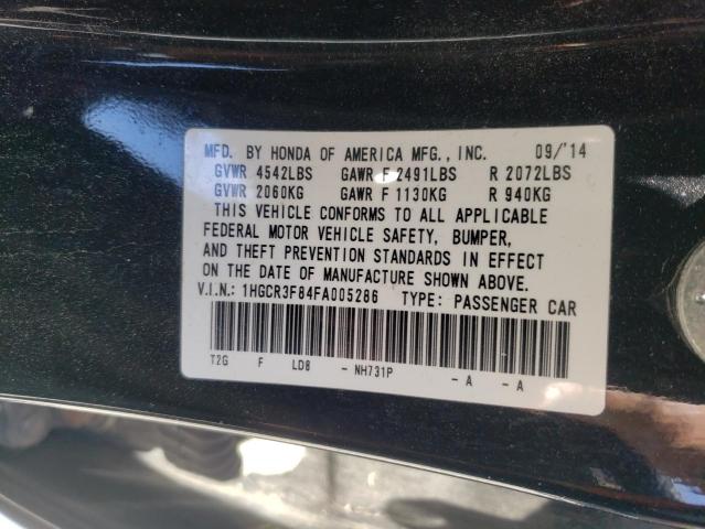 Photo 10 from auction – 2015 HONDA ACCORD EXL with VIN 1HGCR3F84FA005286
