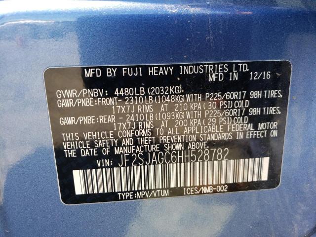 Photo 10 from auction – 2017 SUBARU FORESTER 2 with VIN JF2SJAGC6HH528782
