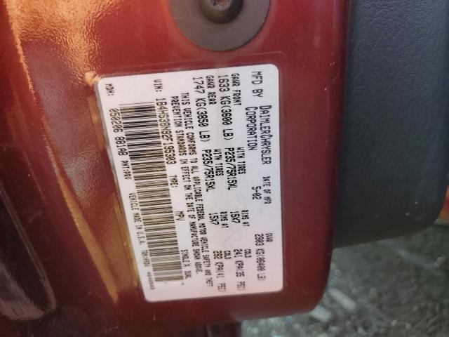 Photo 10 from auction – 2002 DODGE DURANGO SP with VIN 1B4HS38N92F195303