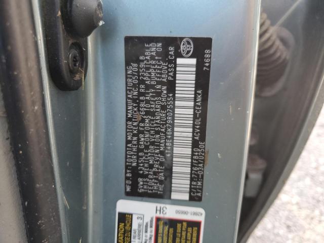 Photo 10 from auction – 2009 TOYOTA CAMRY BASE with VIN 4T4BE46K79R075554
