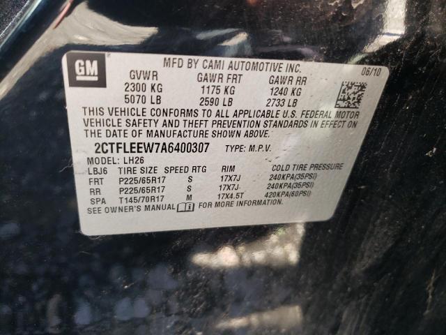Photo 10 from auction – 2010 GMC TERRAIN SL with VIN 2CTFLEEW7A6400307