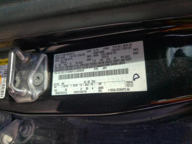 Photo 10 from auction – 2015 LINCOLN MKC with VIN 5LMCJ1A96FUJ26824