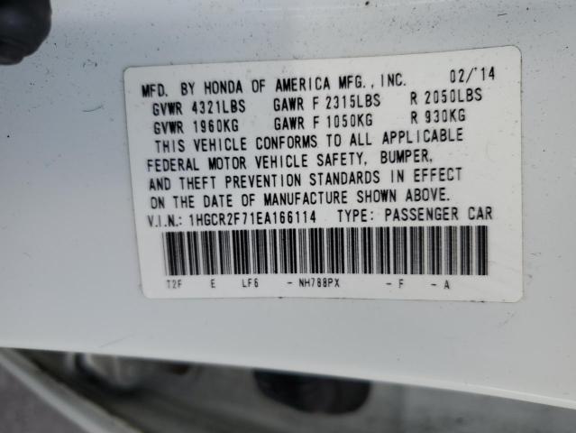 Photo 10 from auction – 2014 HONDA ACCORD EX with VIN 1HGCR2F71EA166114