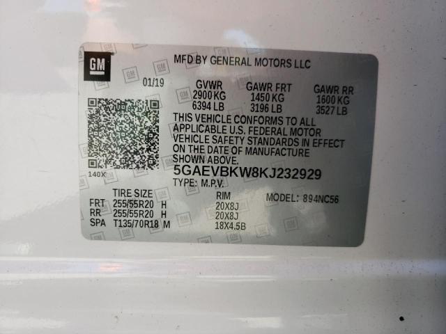 Photo 10 from auction – 2019 BUICK ENCLAVE PR with VIN 5GAEVBKW8KJ232929
