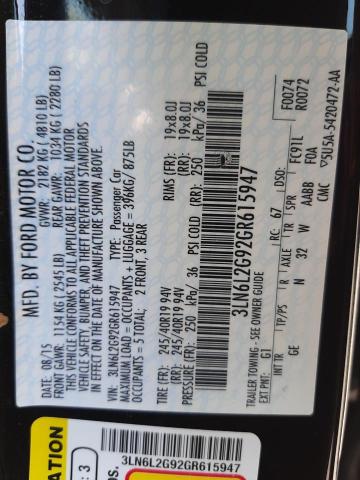 Photo 10 from auction – 2016 LINCOLN MKZ with VIN 3LN6L2G92GR615947